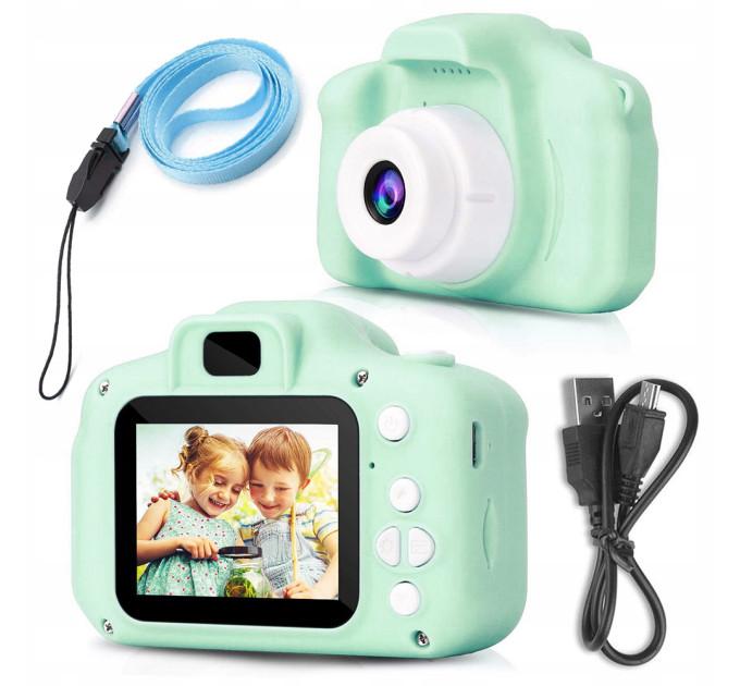 Детский цифровой фотоаппарат Kids Camera (мятный)