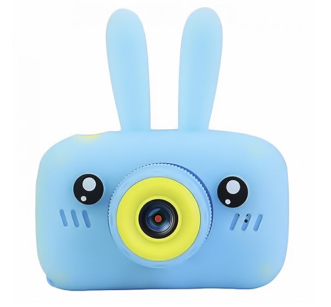 Детский цифровой фотоаппарат Kids Camera Заяц (голубой)