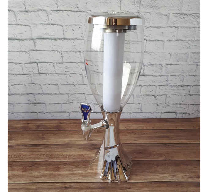 Диспенсер для напитков Башня Вавилон (серебро)