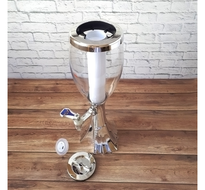 Диспенсер для напитков Башня Вавилон (серебро)