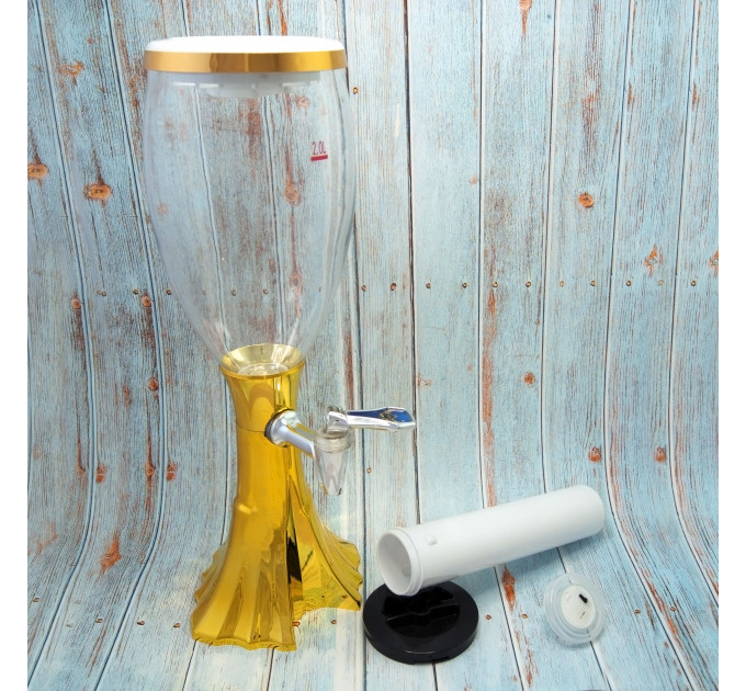 Диспенсер для напитков Башня Вавилон (серебро)