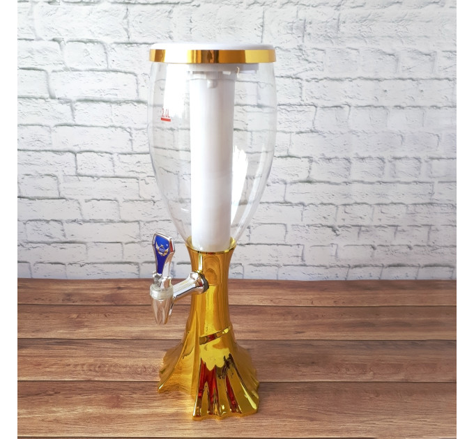 Диспенсер для напоїв Башта Вавілон (золото)