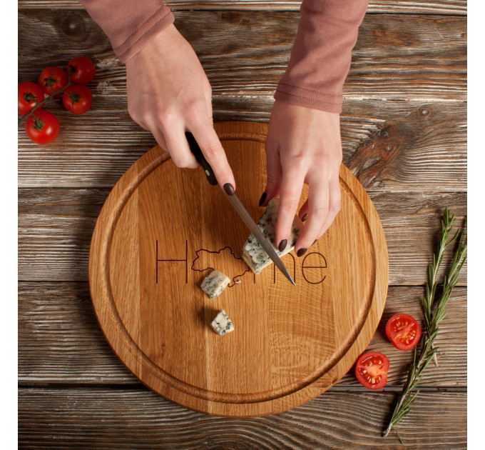 Дошка для нарізки "Home", 30 см, англійська