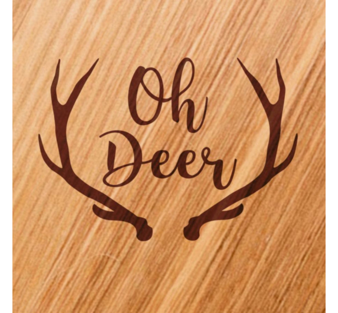 Доска для нарезки "Oh Deer", 30 см, английский