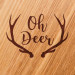 Доска для нарезки "Oh Deer", 30 см, английский