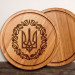 Доска для нарезки "Герб з вінком", 30 см