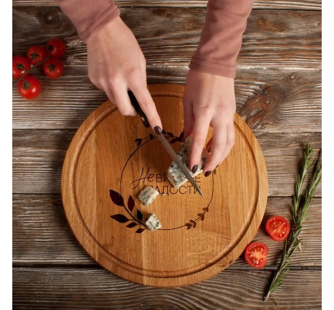Дошка для нарізки "Невинні радості", 30 см, російська