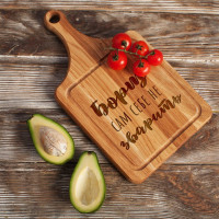 Доска разделочная "Борщ сам себе не зварить", украинская