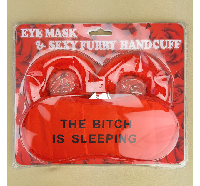 Эротический набор THE BITCH IS SLEEPING (красный)
