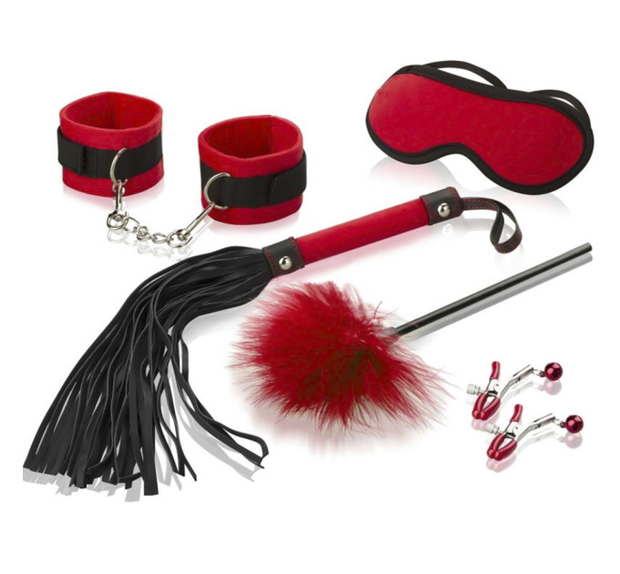 Эротический набор Бдсм для ролевых игр 6 предметов 11342  (красный)