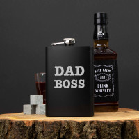 Фляга "Dad boss", английский Фляга "Dad boss", английский