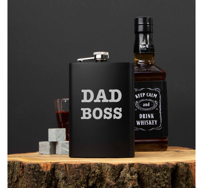 Фляга "Dad boss", английский