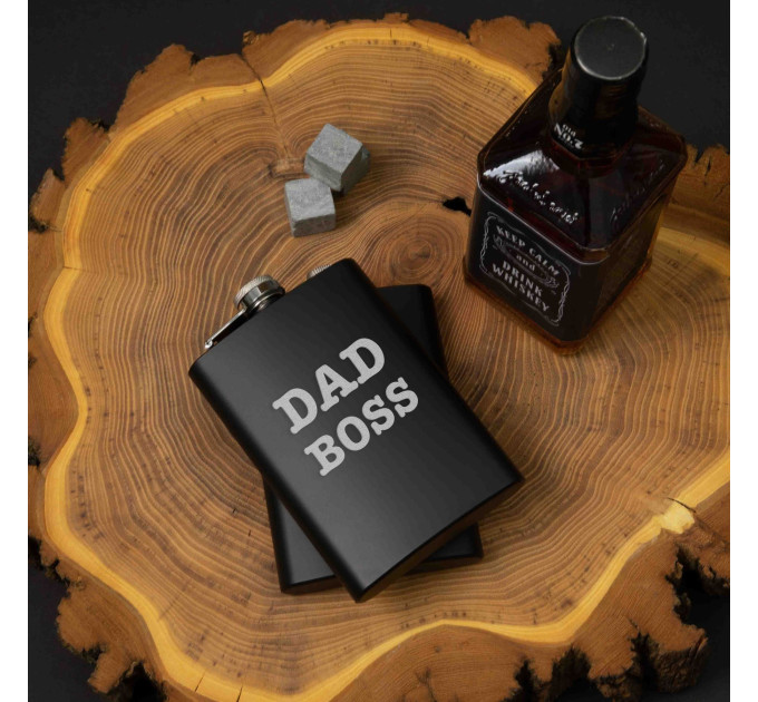 Фляга "Dad boss", английский