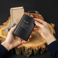 Фляга "Напій, який допомагає забути старі проблеми" в крафтовой коробке