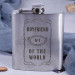 Фляга стальная "Boyfriend №1 of the world", английский