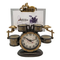 Фоторамка с часами Барабаны Фоторамка с часами Барабаны