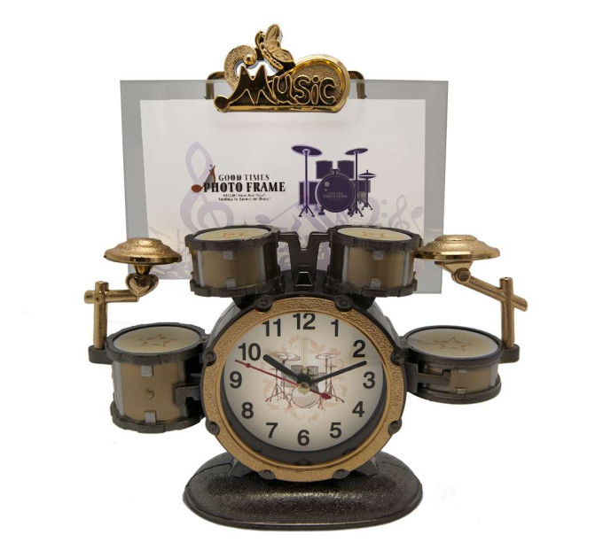 Фоторамка с часами Барабаны