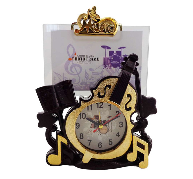Фоторамка с часами Виолончель