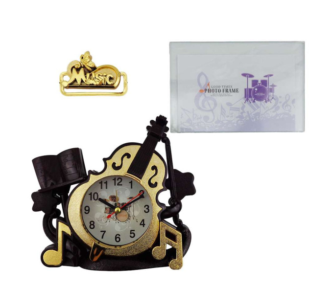 Фоторамка с часами Виолончель