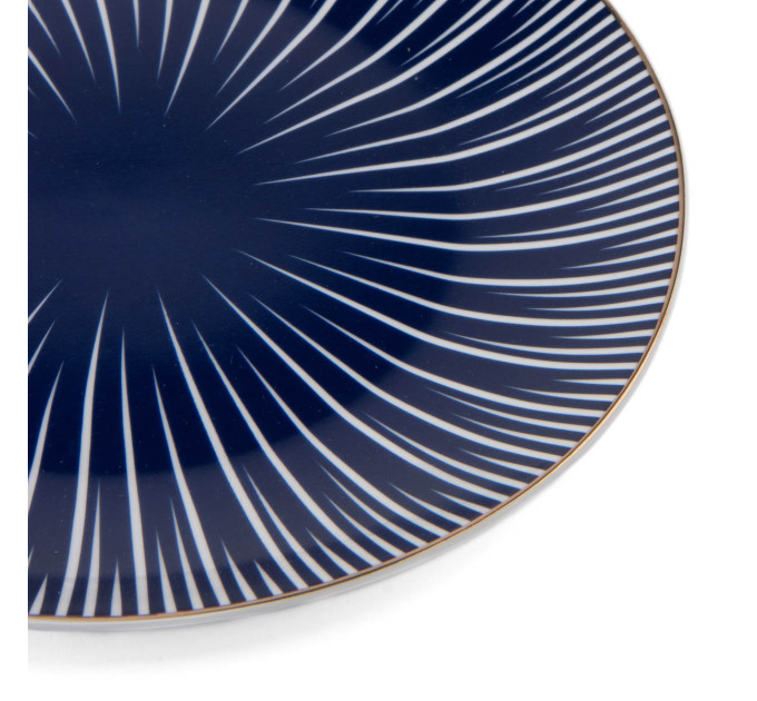 Тарелка "Блю", синяя, (комплект 4 шт) (8900-053)