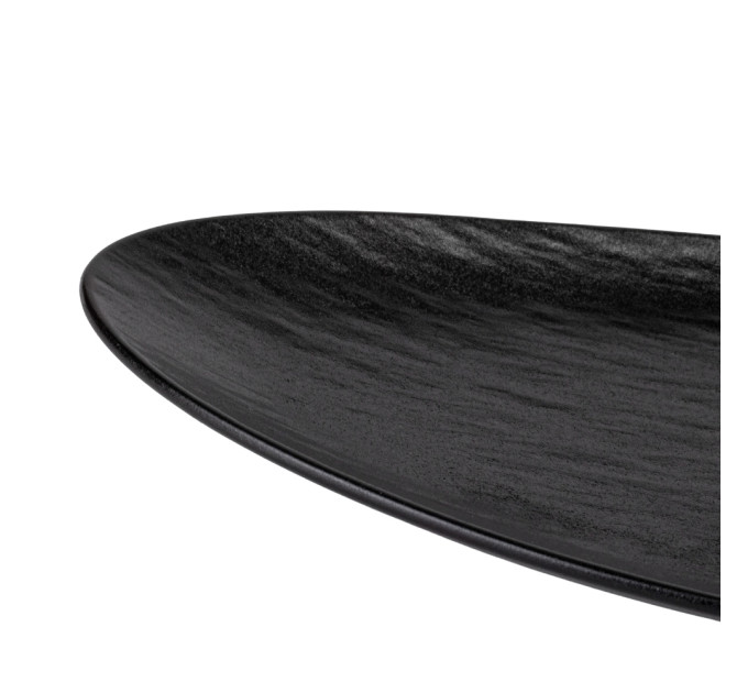 Тарелка "Вулканит", черная, 41 см, (комплект 6 шт) (9182-023)