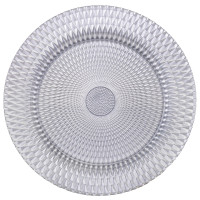 Тарелка "Геометрия", серебряная, 33 см, (комплект 6 шт) (9158-006)