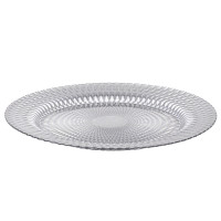 Тарелка "Геометрия", серебряная, 33 см, (комплект 6 шт) (9158-006)