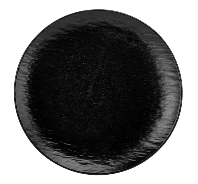Тарелка "Керамическая грация", черная, 27 см, (комплект 6 шт) (9182-002)
