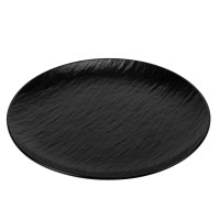 Тарілка "Керамічна грація", чорна, 27 см, (комплект 6 шт) (9182-002)