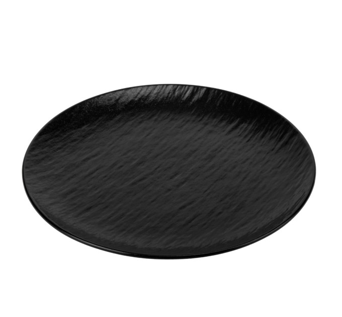 Тарелка "Керамическая грация", черная, 27 см, (комплект 6 шт) (9182-002)