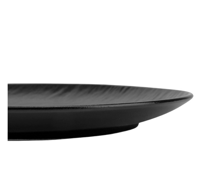 Тарелка "Керамическая грация", черная, 27 см, (комплект 6 шт) (9182-002)