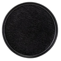 Тарелка "Обсидиан", черная, 20 см, (комплект 6 шт) (9182-017)