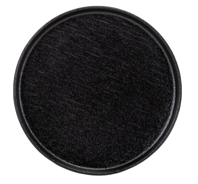 Тарелка "Обсидиан", черная, 20 см, (комплект 6 шт) (9182-017)