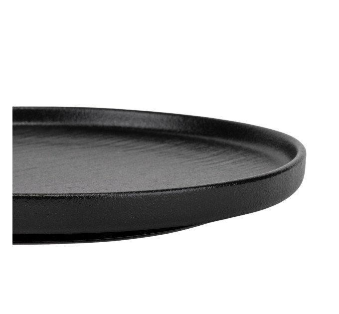 Тарелка "Обсидиан", черная, 25,5 см, (комплект 6 шт) (9182-018)