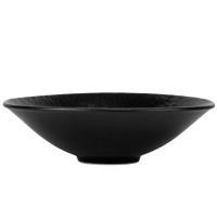 Тарелка "Оникс", черная, 23 см, (комплект 6 шт) (9182-019)