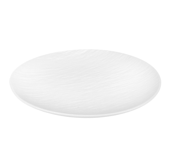 Тарілка "Симфонія", біла, 23 см, (комплект 6 шт) (9182-003)