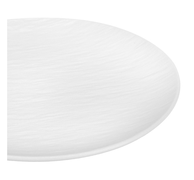 Тарілка "Симфонія", біла, 23 см, (комплект 6 шт) (9182-003)