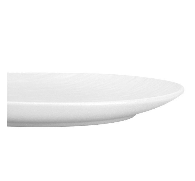 Тарілка "Симфонія", біла, 23 см, (комплект 6 шт) (9182-003)