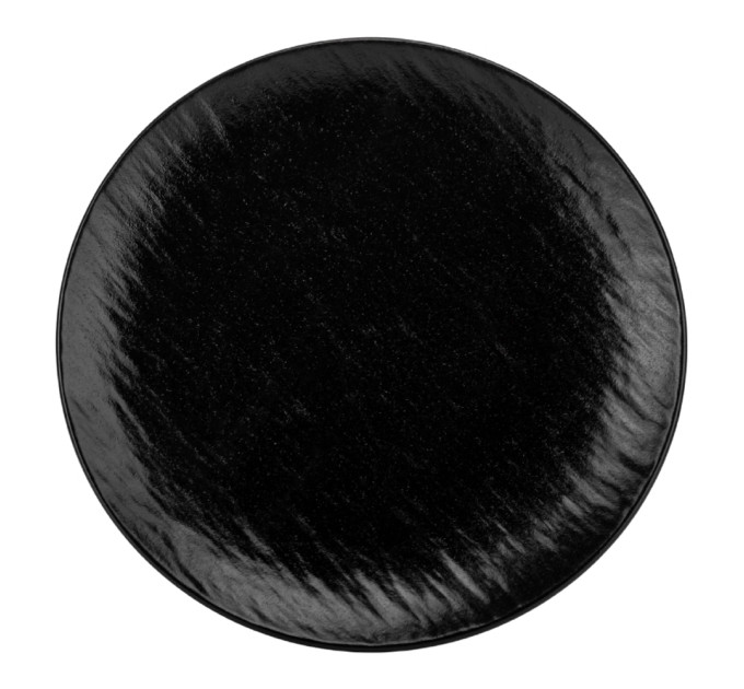 Тарілка "Симфонія", чорна, 23 см, (комплект 6 шт) (9182-004)