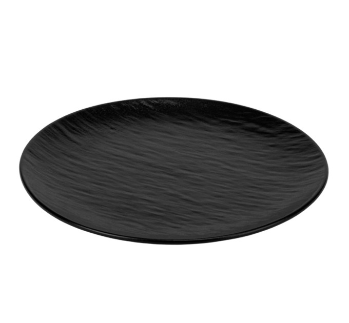 Тарілка "Симфонія", чорна, 23 см, (комплект 6 шт) (9182-004)