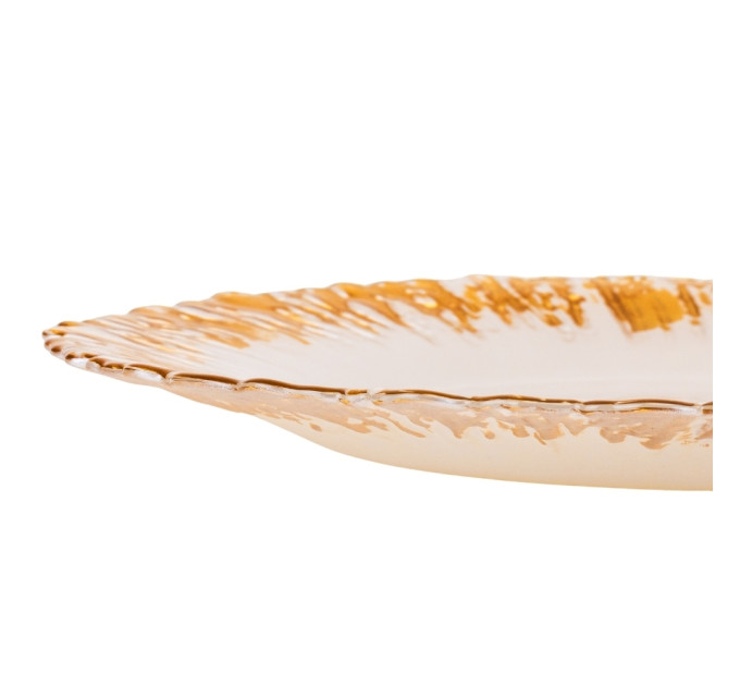 Тарелка "Солнце", золотая, 33 см, (комплект 6 шт) (9158-005)