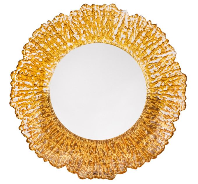 Тарелка "Солнечные лучи", золотая, 33 см, (комплект 6 шт) (9158-007)