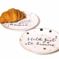 Тарелка "Держись за мечты", *рандомный выбор дизайна, (комплект 4 шт) (8900-052)