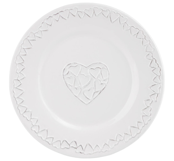 Тарелка 24,5 см "Сердца", (комплект 3 шт) (011AS)