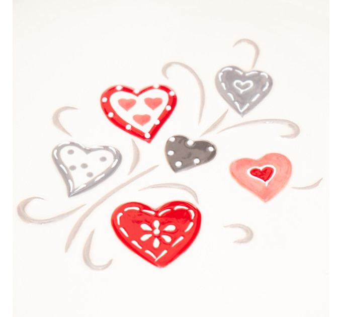 Тарелка десертная 20 см "Love", (комплект 4 шт) (013AV)