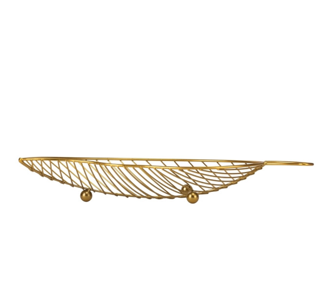 Фруктовница "Золотой лист", 19*40 см (9138-004)