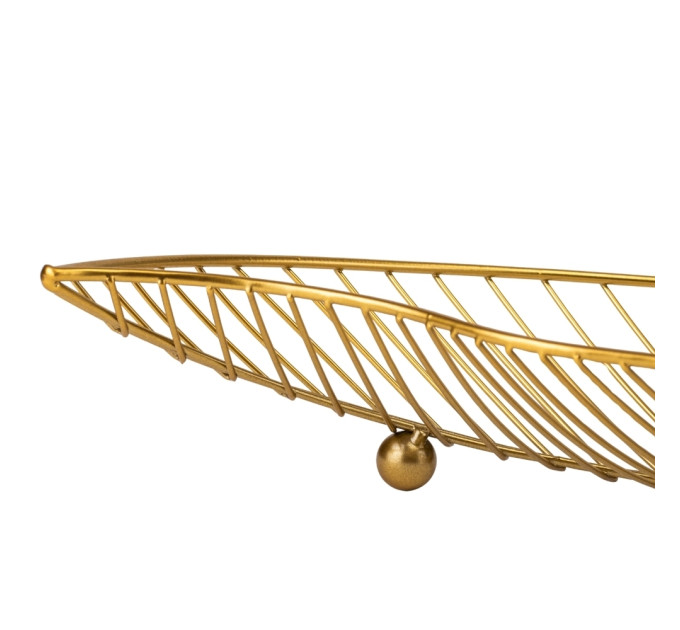 Фруктовница "Золотой лист", 19*40 см (9138-004)