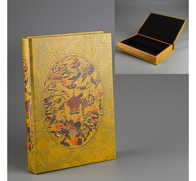 Книга-шкатулка для украшений "Птицы" (27*19*4 см) (131U)