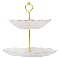 Блюдо 2-х ярусное "Белый гранат" (9058-025)