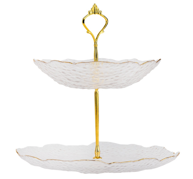 Блюдо 2-х ярусне "Білий гранат" (9058-025)